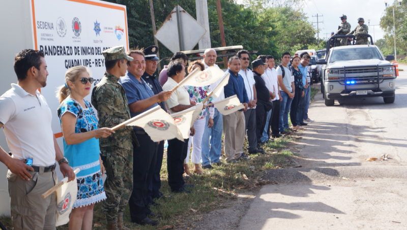 Dan banderazo de inicio a operativo “Guadalupe-Reyes” En Lázaro Cárdenas