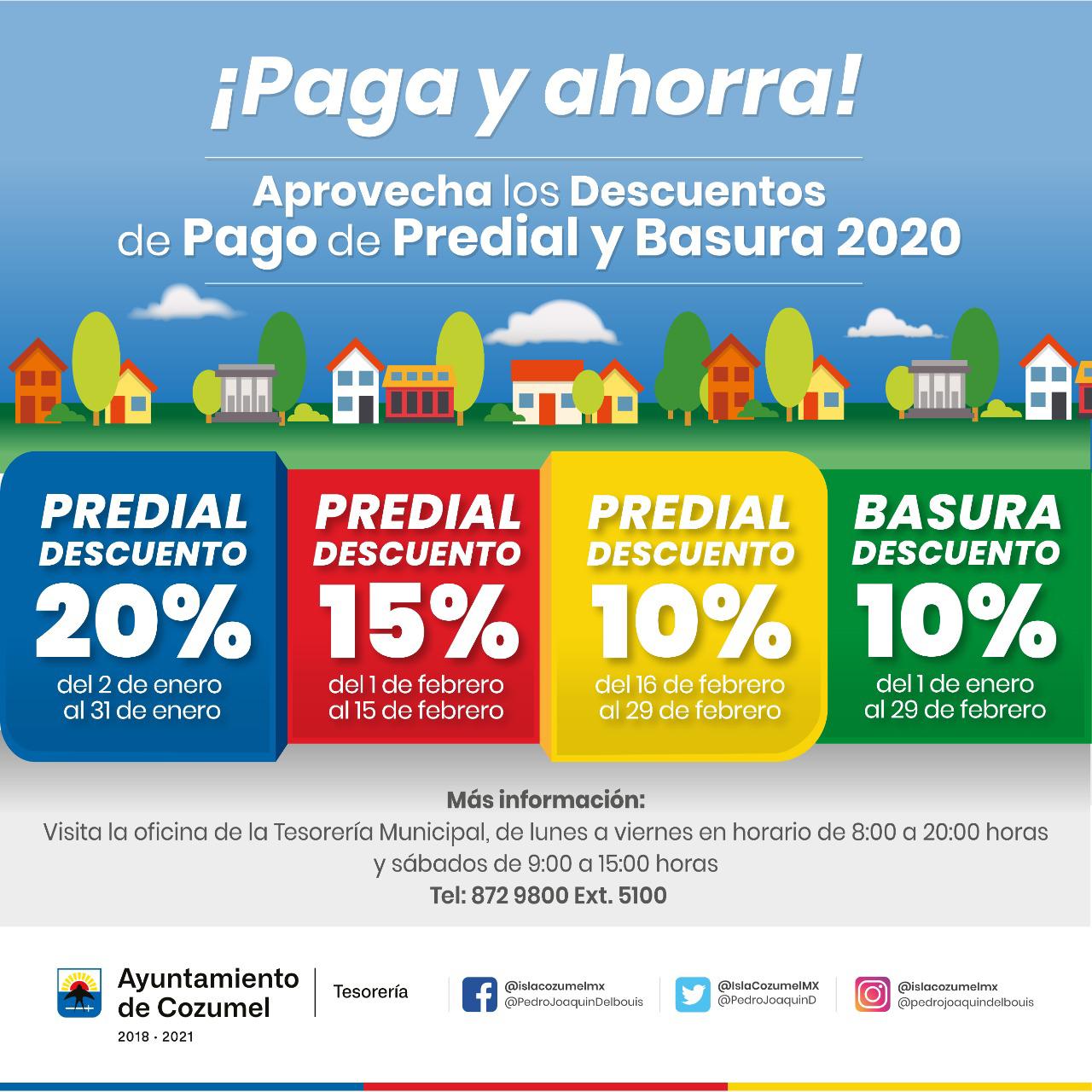 Aprueban Pedro Joaquín y el Cabildo de Cozumel programa de descuentos para  el Impuesto Predial - MacropolisQR