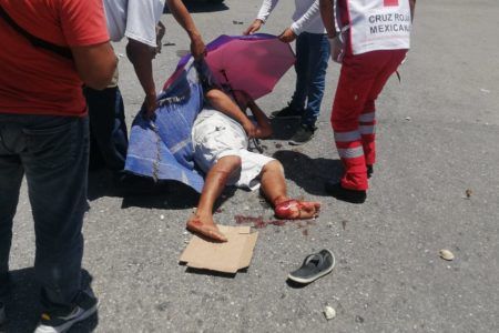 Motociclista herido tras accidente de tránsito en Villas del Sol, al parecer se pasó su alto obligatorio