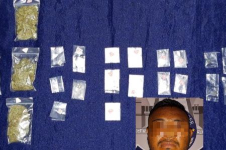 Sujeto es detenido en Tulum con más de 30 dosis de distintas drogas