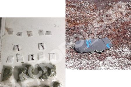 Levantan policías y marinos calceta llena de drogas