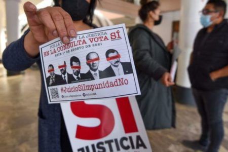 Esta es la pregunta de la CONSULTA POPULAR del 1 de agosto para enjuiciar a expresidentes