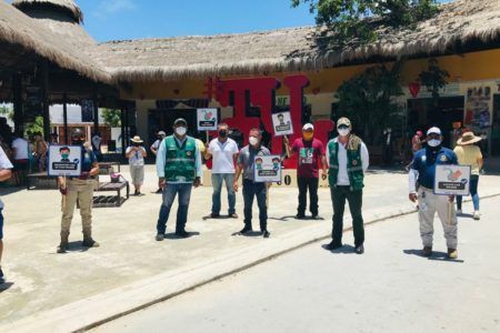 PERMANECEN LABORES DE PREVENCIÓN CONTRA COVID-19 EN TULUM