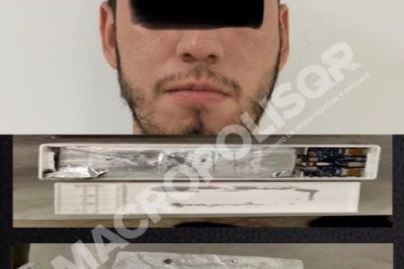 BOCINA CON COCAÍNA. Atrapan a colombiano que pretendía introducir en el alcaloide a Quintana Roo