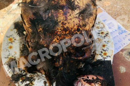 BRUJERÍA MUEVE A POLICÍAS. Hallan cráneo de brujería en la supermanzana 507