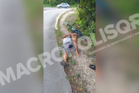 Ciclista es atropellado por no fijarse al cruzar.