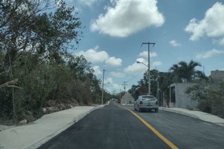 Concluye al construcción de calles y red de agua potable en ejido Isla Mujeres