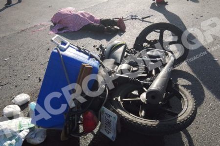 Muere otro repartidor de tortillas en accidente de tránsito en Villas del Sol, chocó contra una grúa