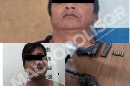 CAPTURAN A SUJETOS ARMADOS. Portaban dos pistolas abastecidas y sin permisos debidos