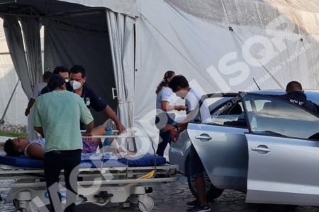 A BALAZOS ATACAN A NIÑO Y SU ABUELO.-