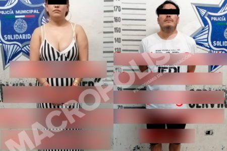 ATRAPAN A NARCOPAREJITA.- Portaban diferentes tipos de drogas en su visita por la Riviera Maya