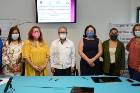 Firma FGE convenio de colaboración con IEEA para garantizar educación básica para las mujeres usuarias del CJM