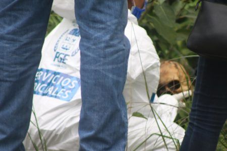 SOLO HALLARON LA OSAMENTA.- El susto de su vida se llevaron teabajadores municipales