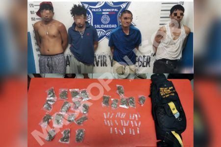 DECOMISAN DROGA LISTA PARA CONSUMIR.- Traían 49 dosis de diversos narcóticos en la colonia Colosio