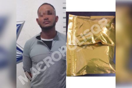 Agarran sujeto con drogas en Playa del Carmen