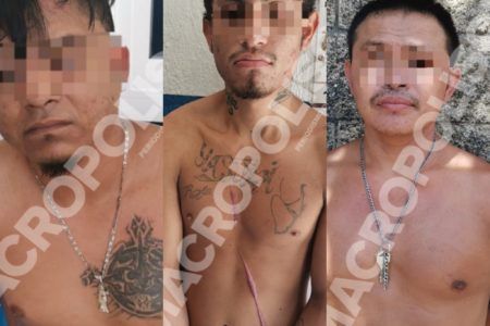 GOLPE AL NARCOMENUDEO. Atrapan a 3 sujetos con 40 bolsitas de drogas