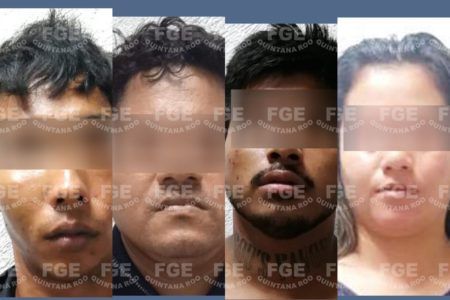 Logra FGE Quintana Roo vinculación a proceso de Yuli “D”, Arón “O”, Iván “R” y Job”H” por su probable participación en el delito de secuestro