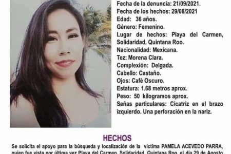 APARECE PAMELA ACEVEDO: CANTANTE DESAPARECIDA EN PLAYA DEL CARMEN.