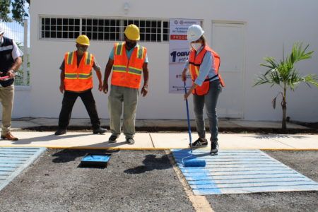 Verifica Lili Campos remodelación de la estancia infantil El Petén