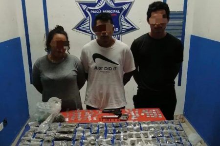 Frustran venta de 398 dosis de drogas en Playa del Carmen