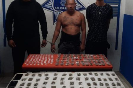 Capturan a tres narcos en In House