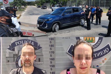 Presentan a extranjeros robacoches detenidos en Playa del Carmen 