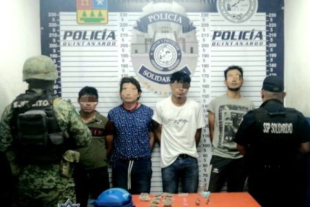 Captura policía de Solidaridad a banda de narcos 