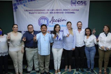 Laura Fernández asiste a entrega de solicitudes de registro de aspirantes a diputados