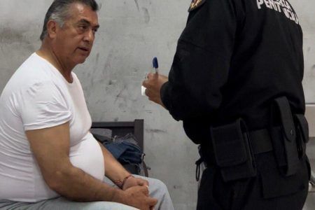 Imagen. Calderón “El Bronco” en penal de Apodaca tras detención por desvío de recursos