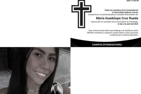 FALLECE ESTUDIANTE DE LA ANÁHUAC ATROPELLADA LA SEMANA PASADA