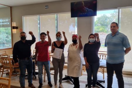 Las y los trabajadores del Restaurante VIPS Playacar legitimaron su CCT 