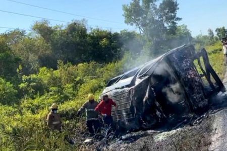 Mortal accidente se registró sobre la carretera federal 307. 