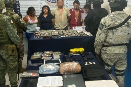 Desmantelan banda de narco sicarios en Playa del Carmen