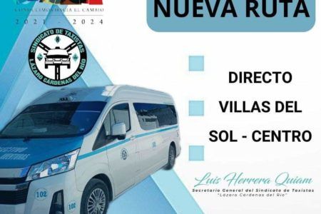 Inauguran nueva ruta de Villas del Sol Express