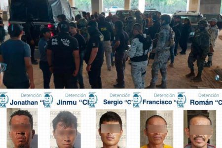 Retienen 11 sospechosos de desaparición de 4 personas en Cancún