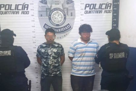 Frustra policía de Solidaridad cobro de extorsión; hay dos detenidos