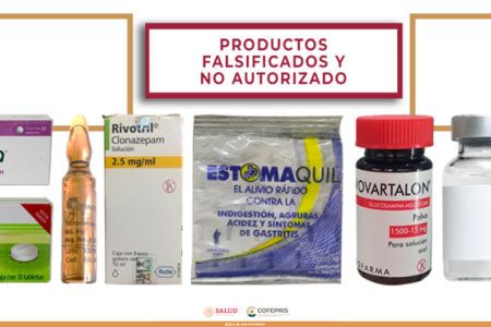 Alerta Cofepris sobre 7 medicamentos falsos