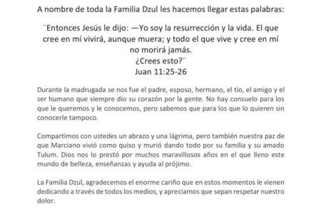 Murió el presidente municipal de Tulum Marciano Dzul Caamal