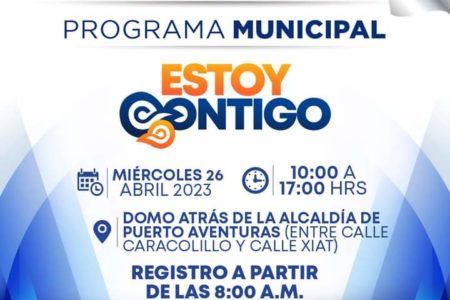 Todo listo “Estoy Contigo” en Puerto Aventuras