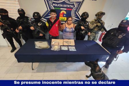 Dan tambo a parejita de narcomenudistas en Tulum
