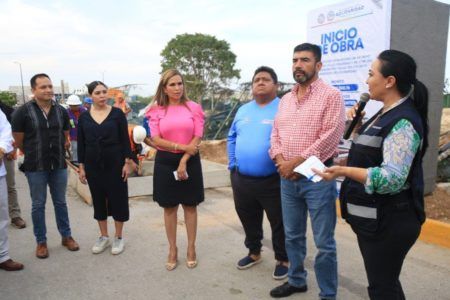 Inicia Lili Campos con renovación de Villas del Sol; arranca obra del paradero del transporte público