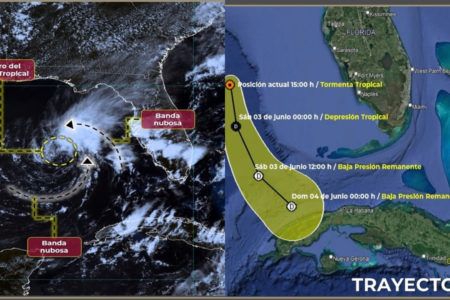 Se forma la primera tormenta tropical del 2023 cerca del Golfo de México