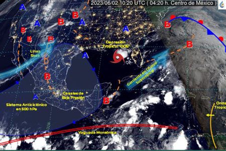 Espera Quintana Roo hoy viernes fuertes lluvias con actividad eléctrica