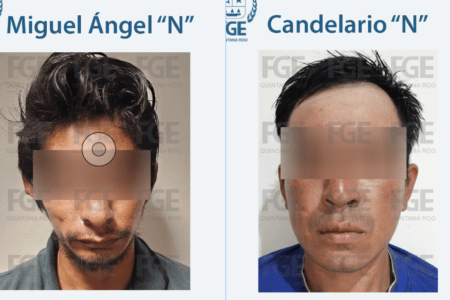 Traían asolados a negocios en Cancún; Fiscalía y Ejército detiene a 2 extorsionadores