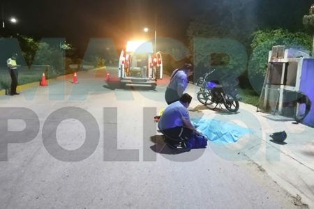 Trágica muerte de motociclista en Puerto Morelos