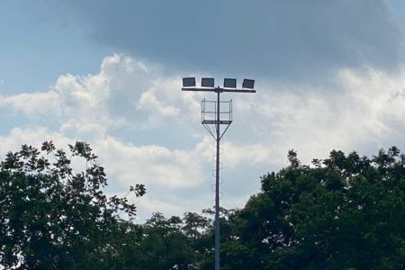Iluminada al 100 por ciento pista de patines de Solidaridad