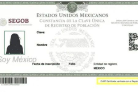 Aprueban en Senado dictamen para obtener CURP con fotografía