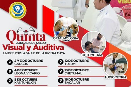 Anuncia CROC quinta Jornada de Salud Visual y Auditiva en Quintana Roo