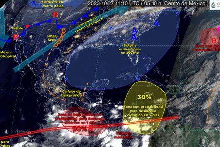 Espera Quintana Roo hoy viernes fuertes lluvias