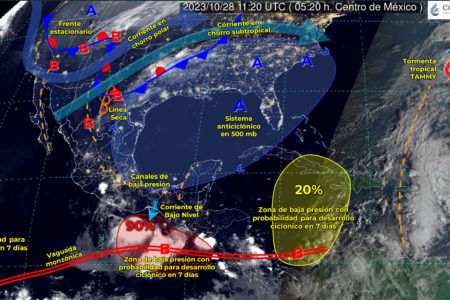 Hay probabilidad de fuertes lluvias en Quintana Roo hoy sábado